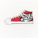 Footwear High Top Canvas Sneakers Fuck It, Red