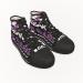 High-Top Canvas Sneakers Break The Rules, Black Sole, Side ways view