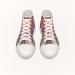 Footwear High Top Canvas Shoe Manga Smile Front Side