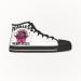 High-Top Sneakers Fearless Mind, Black Sole, Left Side