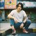 Footwear men white high top sneakers rubber sole classic japanese rising sun and sword