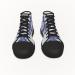 Footwear High Top Canvas Shoe Black Sole Blue Dragon Front Side