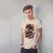 Printed T Shirt For Men Vintage Japanese Sumi-e Ink Godzilla,1