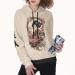 Hoodie Women Harajuku Vintage Japanese Sumi-E Ink Geisha