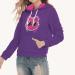 Printed Hoodie Women Slim style, Cool Cat