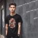 Printed T Shirt Men 3d Vintage Japanese sumi-e ink Godzilla, 2