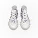 High Top Sneakers Blue Dragon White Color Front