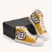 Footwear men high top canvas sneakers fresh graffiti white rubber sole fuck it