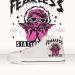 Hightop Canvas Sneakers Pink Graffiti Angel, Fearless Mind