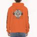Hoodie Men Double Zip Hoodie Japanese Tiger Head Print Back