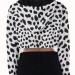 Cheetah hoodie crop hoodie y2k women white