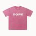 T shirts men distressed acid wash retro style loose fit tee rose